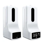 Small Charger Option Automatic Liquid Hand Washing with Measuring Instrument Touchless Dispenser 2 in 1 Detector Scanner