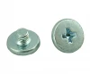 Small White Phillips Flat Headed Self Tapping Screws for Aluminum