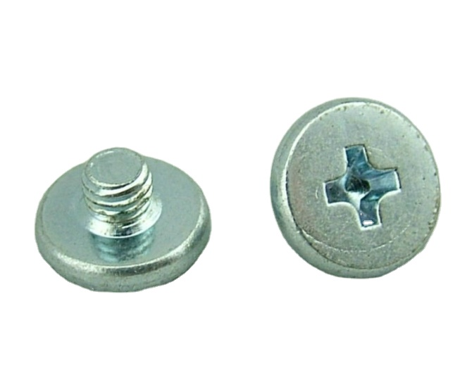 Small White Phillips Flat Headed Self Tapping Screws for Aluminum