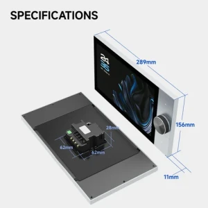 Smart Central Panel: 10" IPS Screen with Knob Control, Connects to Outdoor Access Control System for Apartment Entry Solutions