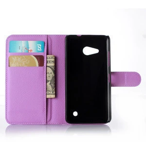 Smartphone accessories wallet pu leather cover for nokia  Lumia 550 case
