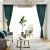 Import Smooth and comfortable silk cotton material physical shading blackout curtain fabric for living room from China