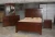 Import Solid Mahogany Wood Bedroom Set in Walnut Color from Indonesia