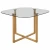 Import Space Saving Dining Room Furniture  Clear Tempered Glass Top Metal Tube Wooden Color Dining Table and PU chair 1+4 Dining Set from China