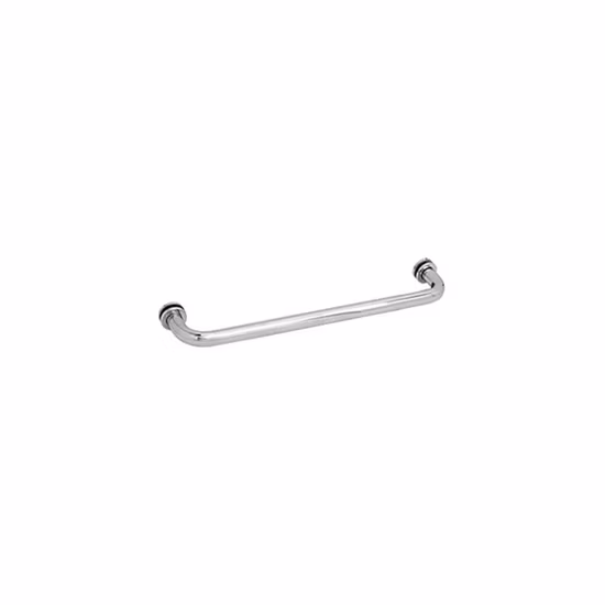 Luxury Polished Chrome 18" Single Side Bathroom Towel Bar Towel Rail for Glass Door