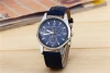 Splendid Luxury Fashion Leather Men Blue Ray Glass Quartz Analog Watches Casual Cool Watch Men wholesale