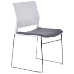 Stackable Conference Room Plastic Meeting Chair Metal Frame Training Chair Office Waiting Chair