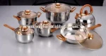 Stainless Steel 12-Piece Cookware Set,Dishwasher Safe,Non-stick Pots & Pans Set