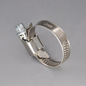 Stainless steel hose clamp without welding