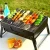 Import Stainless Steel Popular portable Outdoor Garden Barbecue Grill Charcoal Camping Folding BBQ Grill from China