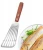 Import Stainless Steel Slotted Turner Egg Fish Spatula With Wood Handle Kitchen Utensil from China
