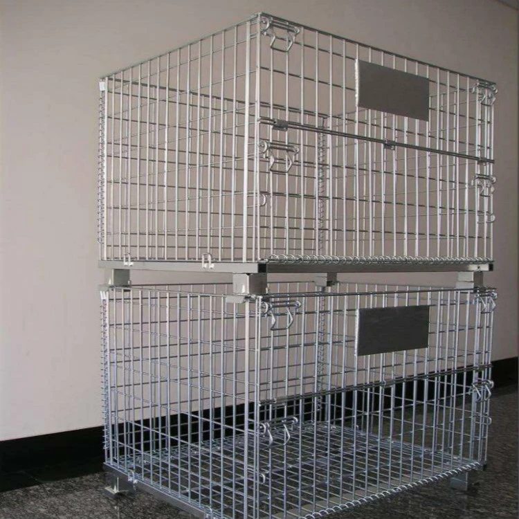 Steel pallets for sale equipment storage cages wire mesh container with pallet