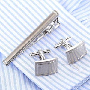 Stylish Cufflinks Tie Clip Set Tie Bar Quality Cuff Links Tie Pin Set cuffs necktie Men Jewelry