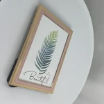 Stylish  Gold And Blue Metal Enamel Smooth Picture Photo Frame For Home Decoration