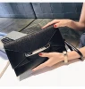 stylish pu leather women clutches wristlet clutch evening bags  large envelope handbag cool crossbody purse wallet