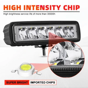 super slim auto lighting system 6&quot; 12v 9D reflector 30w led work light for truck suv ATV led work light bar