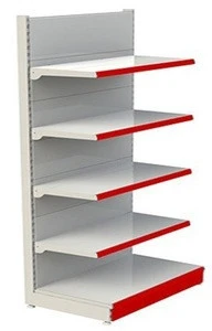 supermarket shelves - wall unit without canopy