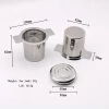 SUS 304 ECO food grade stainless steel mesh tea leak, tea infuser,tea strainer with lid