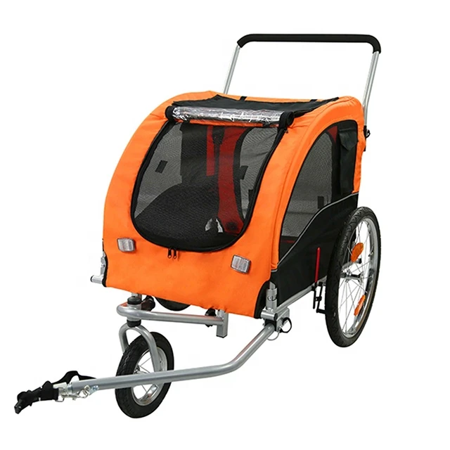 T-02 Multi-Function Foldable Dog Stroller / Pet Bicycle Utility Trailer