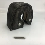 T25 T3 T4 T6 T78/88 carbon fiber titanium lava black Turbo Blanket Jacket  turbocharger cover