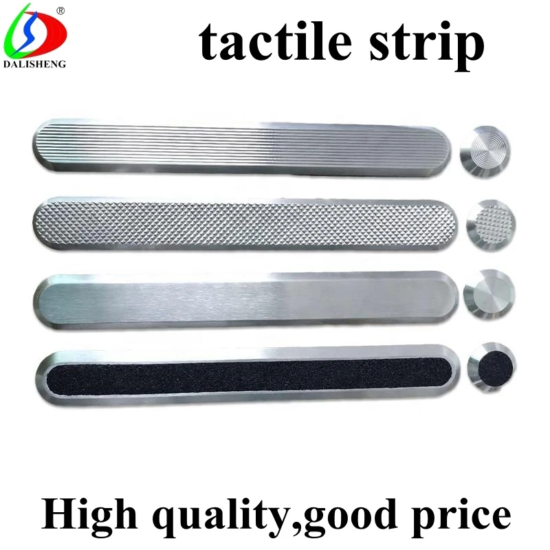 tactile strip 304 stainless steel blind tactile paving indicators stud strips, brass 316 sus tactile tile indicator