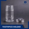 Taiwan Supplier Glass Toothpick Holder With Cover
