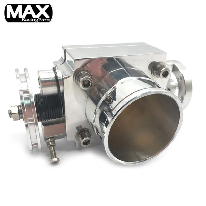 TB21 Universal 70mm Silver Blue Car Auto Racing Parts Engine System Recyclable Throttle Body Throttling Valve