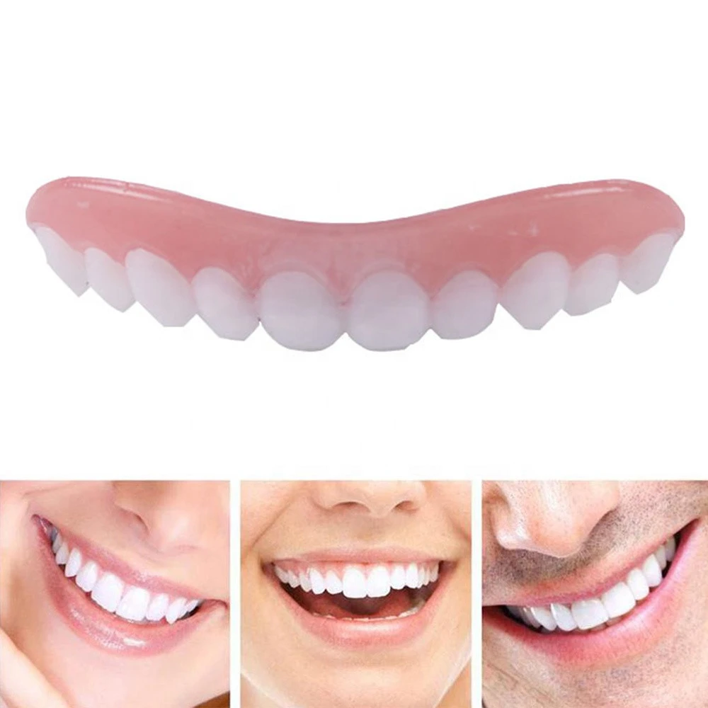 Teeth Whitening Silicone Teeth Cover Smile Veneer Dentures Beauty Tools