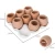 Import terracotta rectangular pot Set of 9 Brown Eggs Design Ceramic Succulent Planters/Mini Decorative Pots w/Tray from China