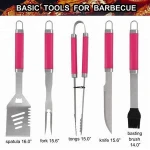 The complete 24 pieces bbq grill tool set  in aluminum kit