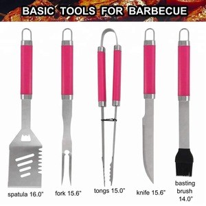 The complete 24 pieces bbq grill tool set  in aluminum kit