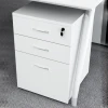 Three-layer drawer universal wheel office filing and movable cabinet