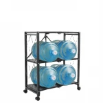 Three-Layer Installation-free Folding Kitchen Supplies Shelf With Wheels in Kitchen Living Room Bathroom