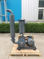 Three Leaf Roots Blower Air Pump Axial Flow Fan Industrial Silent Plastic Suction