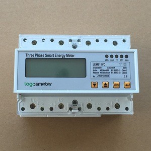 Three phase smar Energy Meter with modbus reading /display current A ,voltage V, kwh, kvarh etc datas,Multi-functional kwh meter