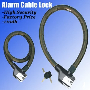 Top Security Alarm Bicycle Cable Lock