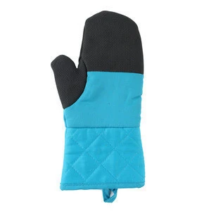 Toprank Wholesale Heat Resistant Grill BBQ Glove Kitchen Cooking Cotton Oven Mitt And Pot Holder With Cotton Lining