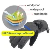 Touchscreen function compatible for the thumb Ski Gloves, index and middle finger