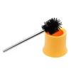 TPR soft long handle metal wc bath toilet brush with toilet brush holder