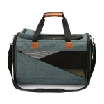 Travel Nylon Portable pet tote cages carriers bag  with Locking Safety Zippers