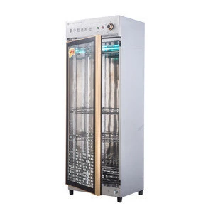 Triple Disinfection Stainless Steel With Hanging Rod Commercial Vertical Towel Beauty Salon Disinfection Cabinet