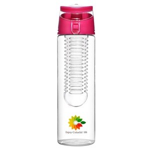 Tritan Fruit Infuser Water Bottle For Juice, Iced Tea, Lemonade and Sparkling Beverages