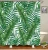 Import Tropical plant green leaves shower curtain from China