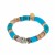 Import TTT Jewelry Handmade Disc Fast Beads Copper Flat Bead Shaped Stone Charming Heishi Bracelet from China