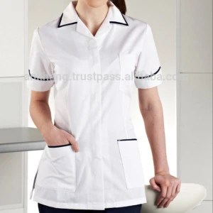 Turn down collar nurse uniform