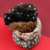 UNIQ  Customize women headband 2022 American  Knotted Jeweled Bling  Hairband fashion  Hair Accessories