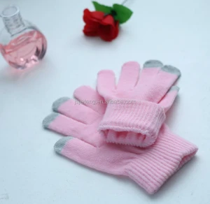 unisex knitted gloves women daily life usage use knitted touchscreen gloves acrylic mittens