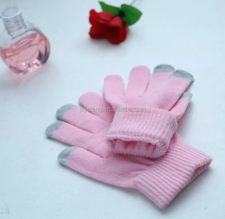 unisex knitted gloves women daily life usage use knitted touchscreen gloves acrylic mittens
