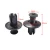 Import Universal Black Automobile Plastic Lengthened Fender Expansion Screw Clamp Screw Rivet Retaining Clip Fastener Auto Accessories from China