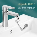 Universal Splash Filter Swivel Sink Faucet 1080 Rotate Water Dual Function Bathroom Faucet Basin Extender Kitchen
